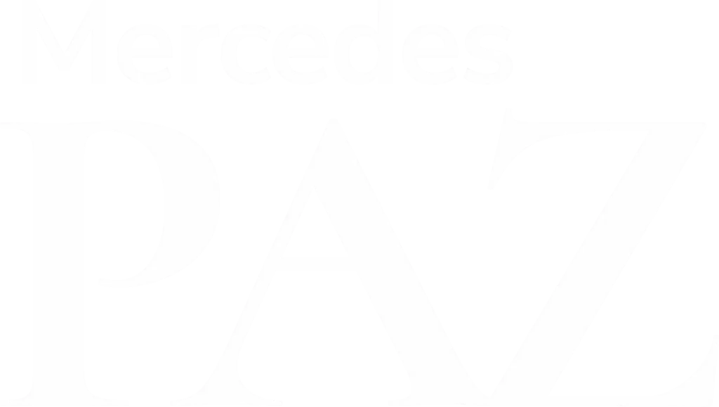 Logo blanco - Mercedes Paz Propiedades